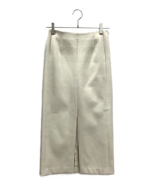 LE CIEL BLEU（ルシェルブルー）LE CIEL BLEU (ルシェルブルー) Bonded Pencil Skirt ホワイト サイズ:36の古着・服飾アイテム