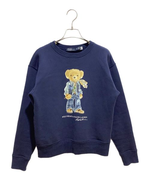 POLO RALPH LAUREN（ポロ・ラルフローレン）POLO RALPH LAUREN (ポロ・ラルフローレン) Poloベアコットンブレンドスウェットシャツ ネイビー サイズ:XSの古着・服飾アイテム