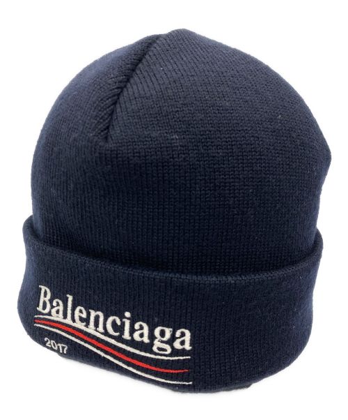 BALENCIAGA（バレンシアガ）BALENCIAGA (バレンシアガ) ニットキャップ ネイビーの古着・服飾アイテム