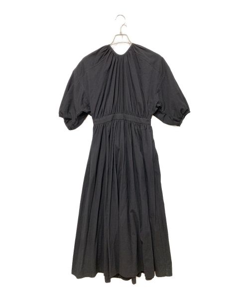 CLANE（クラネ）CLANE (クラネ) バックシフォンギャザーワンピー ブラック サイズ:1の古着・服飾アイテム