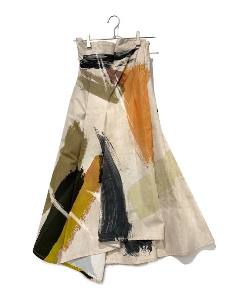 Ameri（アメリ）Ameri (アメリ) ルイーズアートスカート マルチカラー サイズ:Sサイズの古着・服飾アイテム