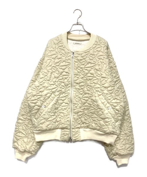MATSUFUJI（マツフジ）MATSUFUJI (マツフジ) キルトジャガードジャケット アイボリー サイズ:Lサイズの古着・服飾アイテム
