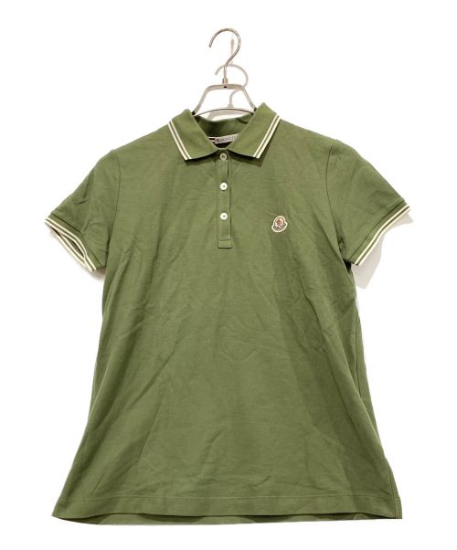 MONCLER（モンクレール）MONCLER (モンクレール) ポロシャツ グリーン サイズ:Lの古着・服飾アイテム