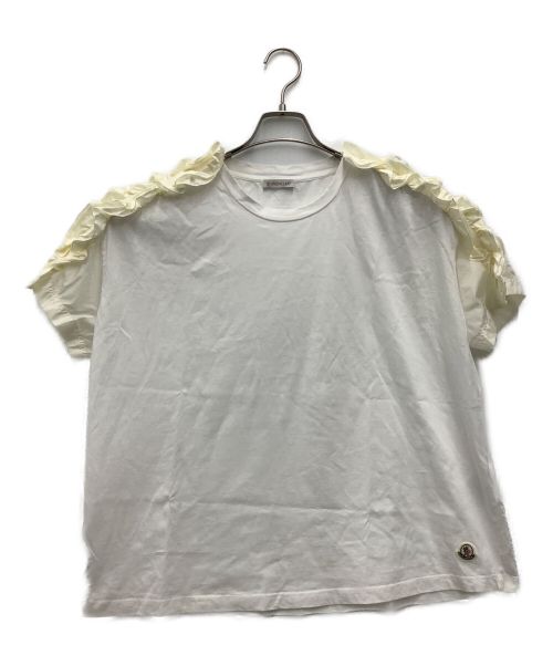 MONCLER（モンクレール）MONCLER (モンクレール) 半袖カットソー ホワイト サイズ:Mの古着・服飾アイテム