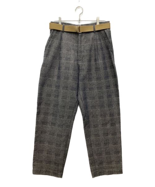 JOHNBULL（ジョンブル）Johnbull (ジョンブル) ベルト付きパンツ グレー サイズ:Mの古着・服飾アイテム