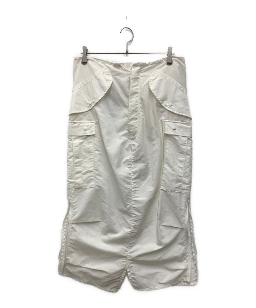 SHENERY（シーナリー）SHENERY (シーナリー) リメイクスカート　スノーカモカーゴパンツリメイク ホワイト サイズ:SIZE Sの古着・服飾アイテム