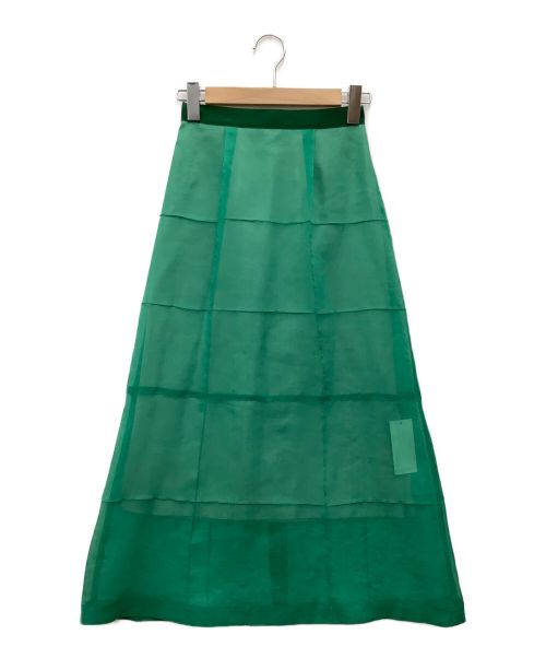 LE CIEL BLEU（ルシェルブルー）LE CIEL BLEU (ルシェルブルー) スカート グリーン サイズ:SIZE 34 未使用品の古着・服飾アイテム
