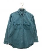 WOOLRICHウールリッチ）の古着「長袖シャツ　80S~/VINTAGE/古着」｜ブルー