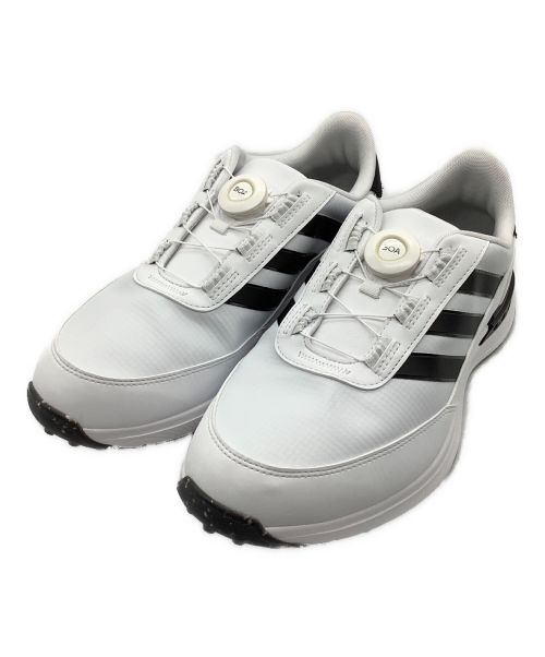 adidas（アディダス）adidas (アディダス) ゴルフシューズ ホワイト×ブラック サイズ:SIZE 25.5cmの古着・服飾アイテム