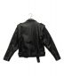 MONDO LUI (モンドルイ) ダブルライダースジャケット ブラック サイズ:SIZE L：8000円