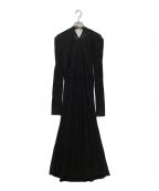 Mame Kurogouchiマメクロゴウチ）の古着「ワンピース　Geometric Pattern Jacquard Jersey Dress」｜ブラック