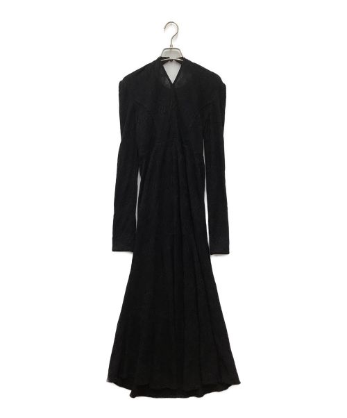 Mame Kurogouchi（マメクロゴウチ）mame kurogouchi (マメクロゴウチ) ワンピース　Geometric Pattern Jacquard Jersey Dress ブラック サイズ:SIZE 1(S)の古着・服飾アイテム