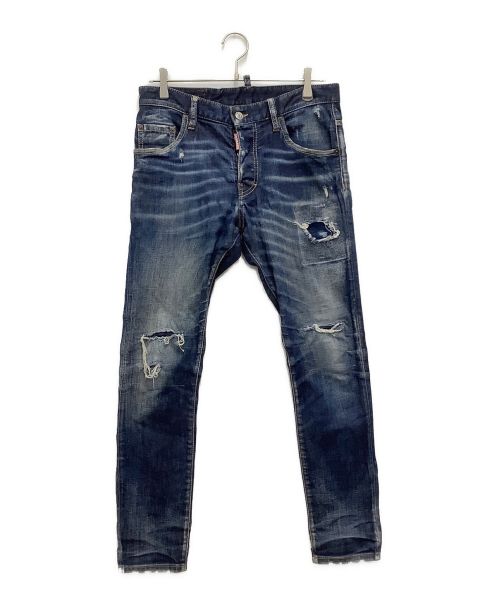 DSQUARED2（ディースクエアード）DSQUARED2 (ディースクエアード) 20SS Skater Jeans　 インディゴ サイズ:SIZE　46の古着・服飾アイテム