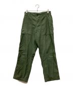 US ARMYユーエスアーミー）の古着「60S~ 初期型 SATEEN Trousers」｜グリーン
