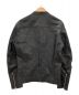 LIDnM (リドム) ライダースジャケット ブラック サイズ:M：6800円