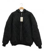 COOTIE PRODUCTIONSクーティープロダクツ）の古着「QUILTING SWEAT ZIP HOODIE」｜ブラック