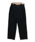 COOTIE PRODUCTIONS（クーティープロダクツ）の古着「COOTIE PRODUCTIONS　Twisted Heather Corduroy 2 Tuck Easy Pants」｜ブラック