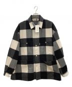 COOTIE PRODUCTIONSクーティープロダクツ）の古着「COOTIE PRODUCTIONS　Buffalo Check Wool Coverall」｜ブラック×ホワイト