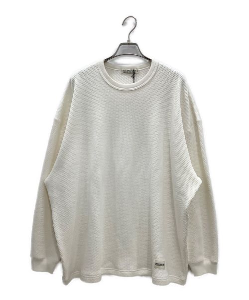 COOTIE PRODUCTIONS（クーティープロダクツ）COOTIE PRODUCTIONS (クーティープロダクツ) Heavy Oz Honeycomb L/S Tee オフホワイト サイズ:Sの古着・服飾アイテム