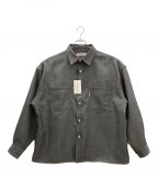 COOTIE PRODUCTIONSクーティープロダクツ）の古着「Wool Work L/S Shirt COOTIE PRODUCTIONS タグ付き」｜ブラック
