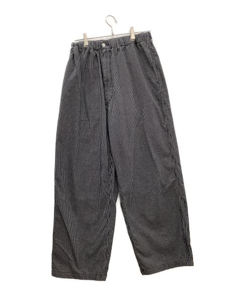 COOTIE PRODUCTIONS（クーティープロダクツ）COOTIE PRODUCTIONS (クーティープロダクツ) Garment Dyed Ripstop Check Easy Pants ブラック サイズ:Mの古着・服飾アイテム