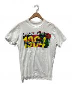 DSQUARED2ディースクエアード）の古着「1964ボタニカルプリントTシャツ」｜ホワイト