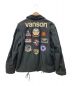 VANSON (バンソン) 刺繍 N-1 デッキジャケット ブラック サイズ:XL：12800円