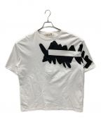GROUND Y（）の古着「Painted 5.6oz cotton Jersey Painted Big T-Shirt C」｜ホワイト