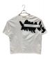 GROUND Y（グラウンドワイ）の古着「Painted 5.6oz cotton Jersey Painted Big T-Shirt C」｜ホワイト