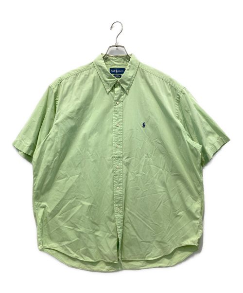 RALPH LAUREN（ラルフローレン）RALPH LAUREN (ラルフローレン) 半袖ボタンダウンシャツ グリーン サイズ:XXLの古着・服飾アイテム