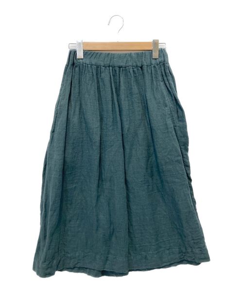 SARAHWEAR（サラウェア）SARAHWEAR (サラウェア) リネンスカート グリーン サイズ:Fの古着・服飾アイテム