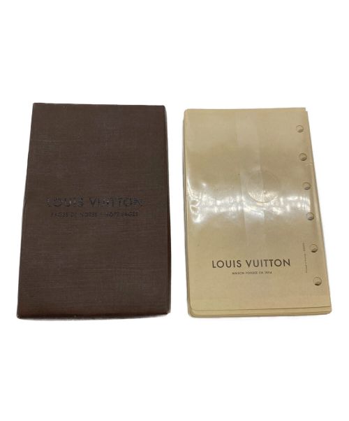 LOUIS VUITTON（ルイ ヴィトン）LOUIS VUITTON (ルイ ヴィトン) アジェンダPM用交換リフィル 未使用品の古着・服飾アイテム