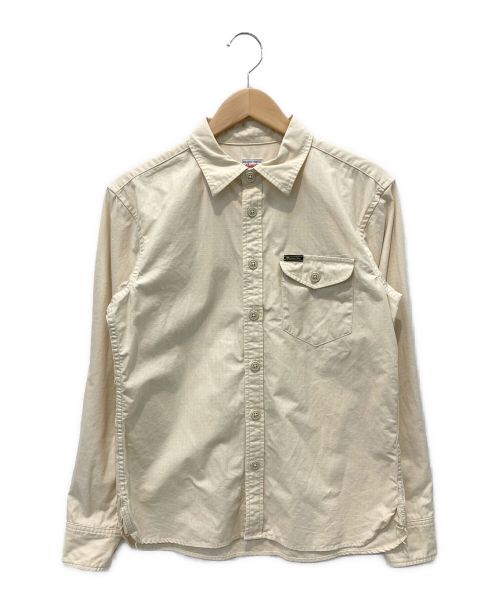 MOMOTARO JEANS（桃太郎ジーンズ）MOMOTARO JEANS (桃太郎ジーンズ) ワークシャツ ベージュ サイズ:36の古着・服飾アイテム