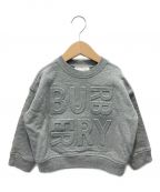 BURBERRY CHILDRENバーバリー チルドレン）の古着「Embossed Logo Sweatshirt」｜グレー