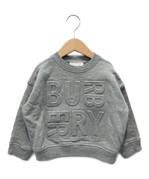 BURBERRY CHILDREN（バーバリー チルドレン）BURBERRY CHILDREN (バーバリー チルドレン) Embossed Logo Sweatshirt グレー サイズ:100の古着・服飾アイテム