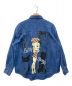 BETTY BOOP (ベティー・ブープ) バックプリントデニムシャツ ブルー サイズ:M-L：3480円