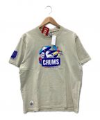 CHUMS×ORIONチャムス×オリオン）の古着「ORION WITH YOUR CHUMS 三線 T-Shirt」｜グレージュ