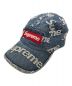 SUPREME（シュプリーム）の古着「FRAYED LOGOS DENIM CAMP CAP」｜ブルー