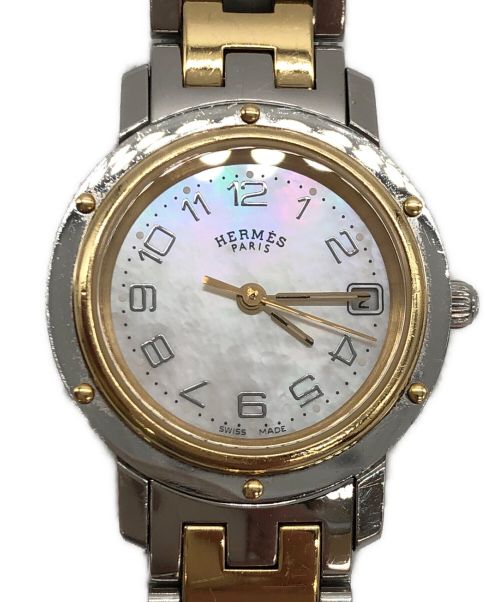 HERMES（エルメス）HERMES (エルメス) 腕時計 クリッパー  シェルの古着・服飾アイテム