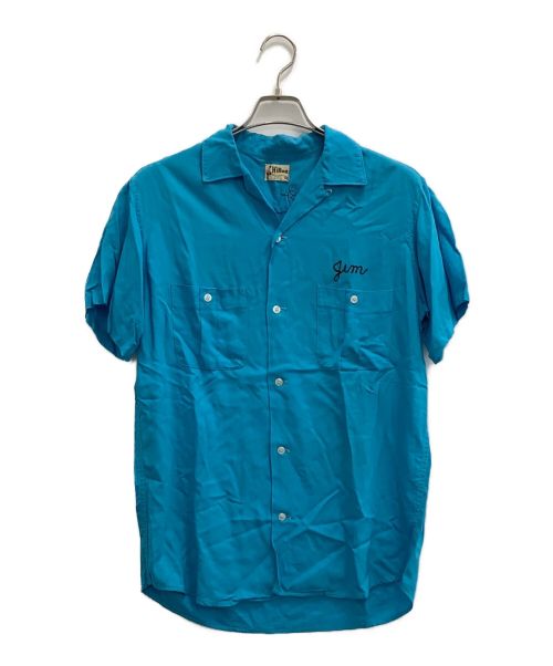 Hilton（ヒルトン）Hilton (ヒルトン) ボーリングシャツ ブルー サイズ:Ｍの古着・服飾アイテム