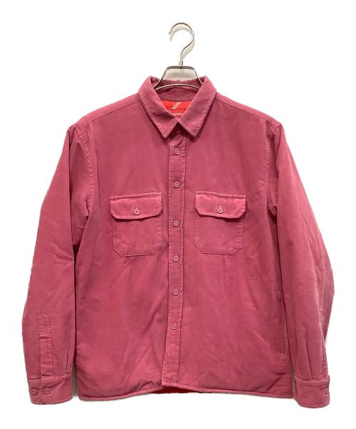 SUPREME（シュプリーム）SUPREME (シュプリーム) Corduroy Zip Up Shirt ショッキングピンク サイズ:SIZE Sの古着・服飾アイテム