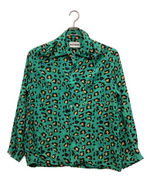 NEAT ALOHA（ニートアロハ）NEAT ALOHA (ニートアロハ) 総柄シャツ グリーン サイズ:Lの古着・服飾アイテム