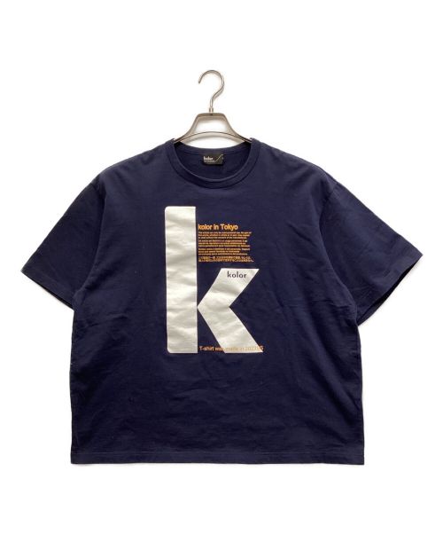 KOLOR（カラー）KOLOR (カラー) Tシャツ ネイビー サイズ:XLの古着・服飾アイテム