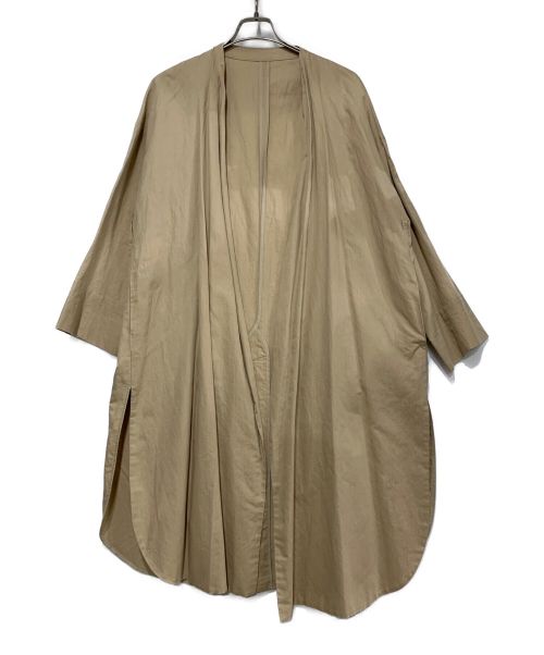 ENFOLD（エンフォルド）ENFOLD (エンフォルド) ノーカラーコート ベージュ サイズ:SIZE36の古着・服飾アイテム