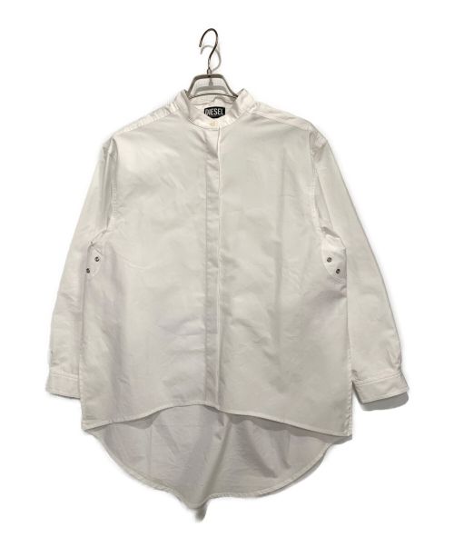 DIESEL（ディーゼル）DIESEL (ディーゼル) スタンドカラーシャツ ホワイト サイズ:XSの古着・服飾アイテム