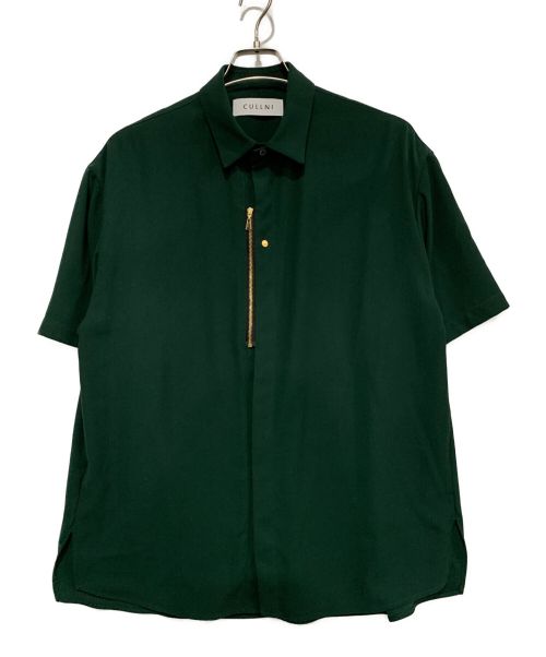 CULLNI（クルニ）CULLNI (クルニ) 半袖ジップシャツ グリーン サイズ:Mの古着・服飾アイテム
