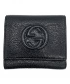 GUCCIグッチ）の古着「3つ折り財布」｜ブラック