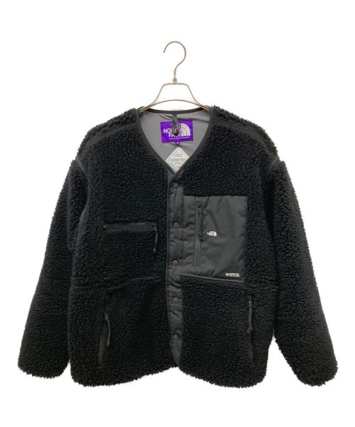 THE NORTHFACE PURPLELABEL（ザ・ノースフェイス パープルレーベル）THE NORTHFACE PURPLELABEL (ザ・ノースフェイス パープルレーベル) Wool Boa Fleece Field Cardigan ブラック サイズ:Mの古着・服飾アイテム