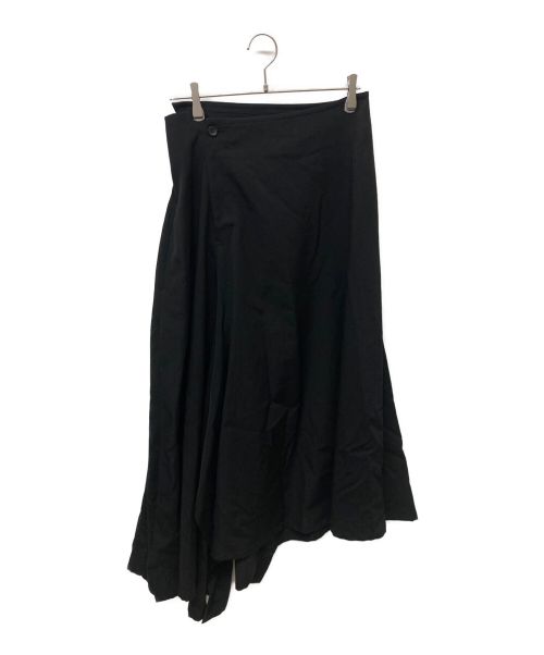 YOHJI YAMAMOTO（ヨウジヤマモト）YOHJI YAMAMOTO (ヨウジヤマモト) 切替デザインスカート ブラック サイズ:Lの古着・服飾アイテム