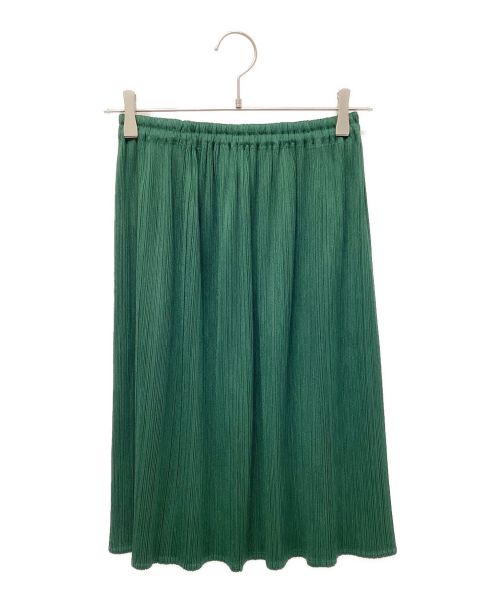 PLEATS PLEASE（プリーツプリーズ）PLEATS PLEASE (プリーツプリーズ) プリーツスカート グリーン サイズ:2の古着・服飾アイテム